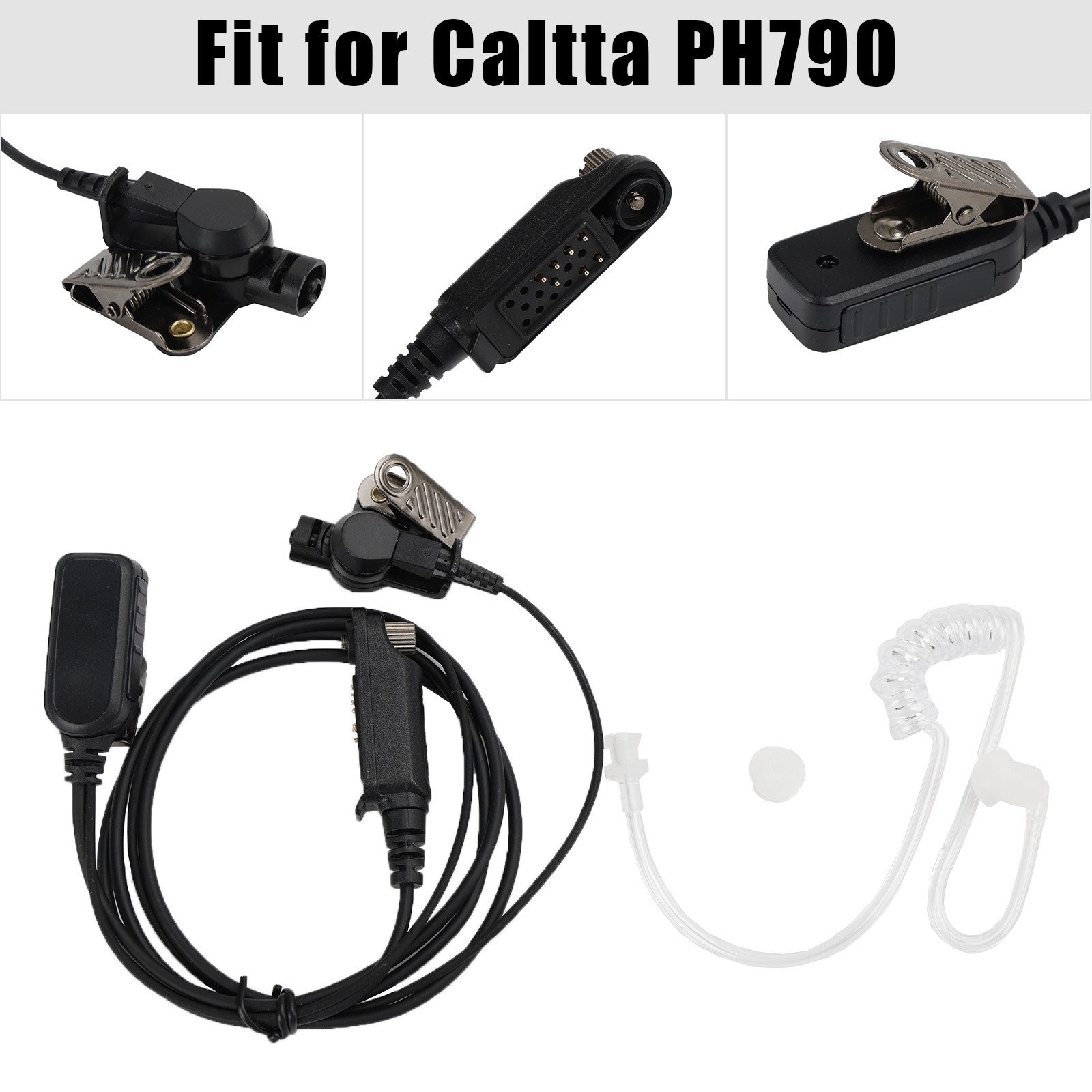 PH790-025A3 Acoustic Transparent Air Tube Headset PTT Fit for Caltta PH790