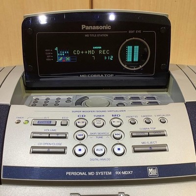 Used Panasonic MD System RX-MDX7 CD Boombox/MD Boombox | eBay