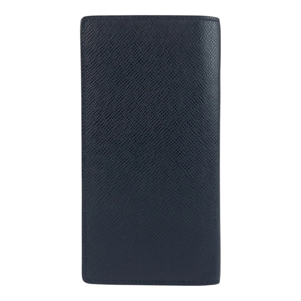 LOUIS VUITTON Taiga Porte-Feuille Brazza M30502 purse Long Wallet Blue Marine - Image 2 of 4