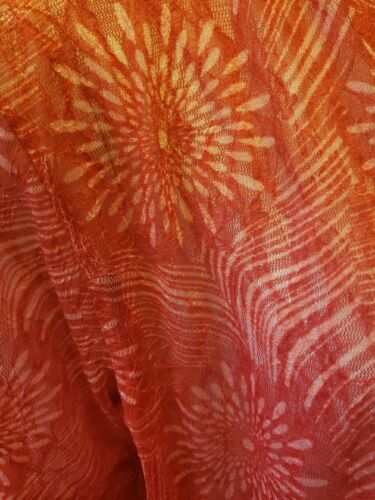 Chico's Duster Sweater Red Transparnt Size 3 - Picture 2 of 7