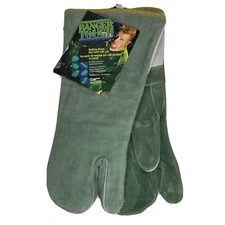 1 Pair XL HEAVY DUTY Reinforced 100% Leather Welding Gloves Mitten Style