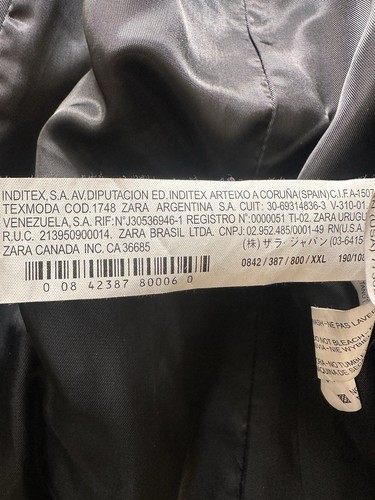 zara man raincoat/trenchcoat - Picture 5 of 5