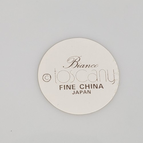 8 Untertassen 7 Tassen Toscany Bianco Fine China Japan Tee Kaffee Dekor Strukturiert - Bild 9 von 24