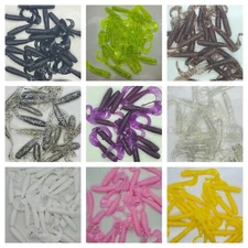 4" CURL TWISTER TAIL GRUBS 20 Per Pack Nimrod's Tackle Made in USA U Pick Color