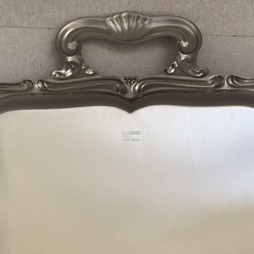 VTG ALESSI Rectangular Tray Handles #770 BAROCCO INOX 18/10 Decorated 35x28 cm - Picture 6 of 12