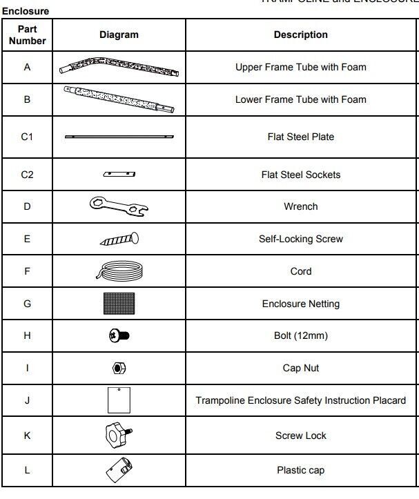New Spare Parts for Sportspower 10Ft Trampoline Argos, Very, ASDA eBay