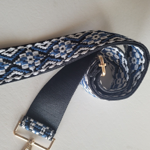 Verstellbarer breiter marineblauer Umhängegurt Ersatz für Handtasche Geldbörse 2" Gitarre - Bild 9 von 21