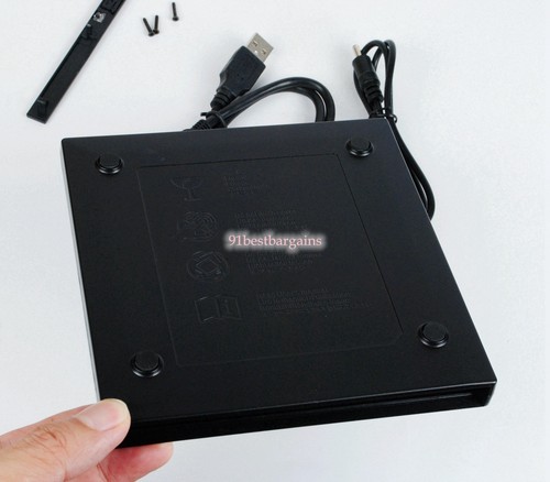 USB External Drive Enclosure Box Case for 9.5mm Laptop SATA CD DVD MacBook - Afbeelding 10 van 11