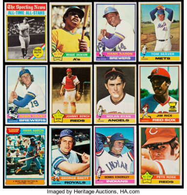 1976 TOPPS BASEBALL SINGLES U-PICK #7-250 EX $1.25 FREE SHIPPING !!!