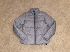 Lucy Activewear Heather Gray Insulated Quilted Puffer Jacket Coat Euc S