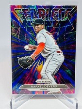 Rafael Devers 2022 Panini Prizm Fearless Blue Velocity Prizm Red Sox #FL-12