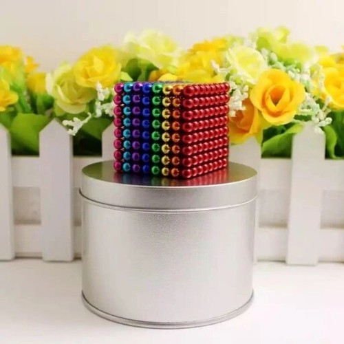 216pcs Starke Neodym-Magnete Würfel Scheiben Kugeln 8 Farbe Anti StressKugeln - Bild 3 von 14