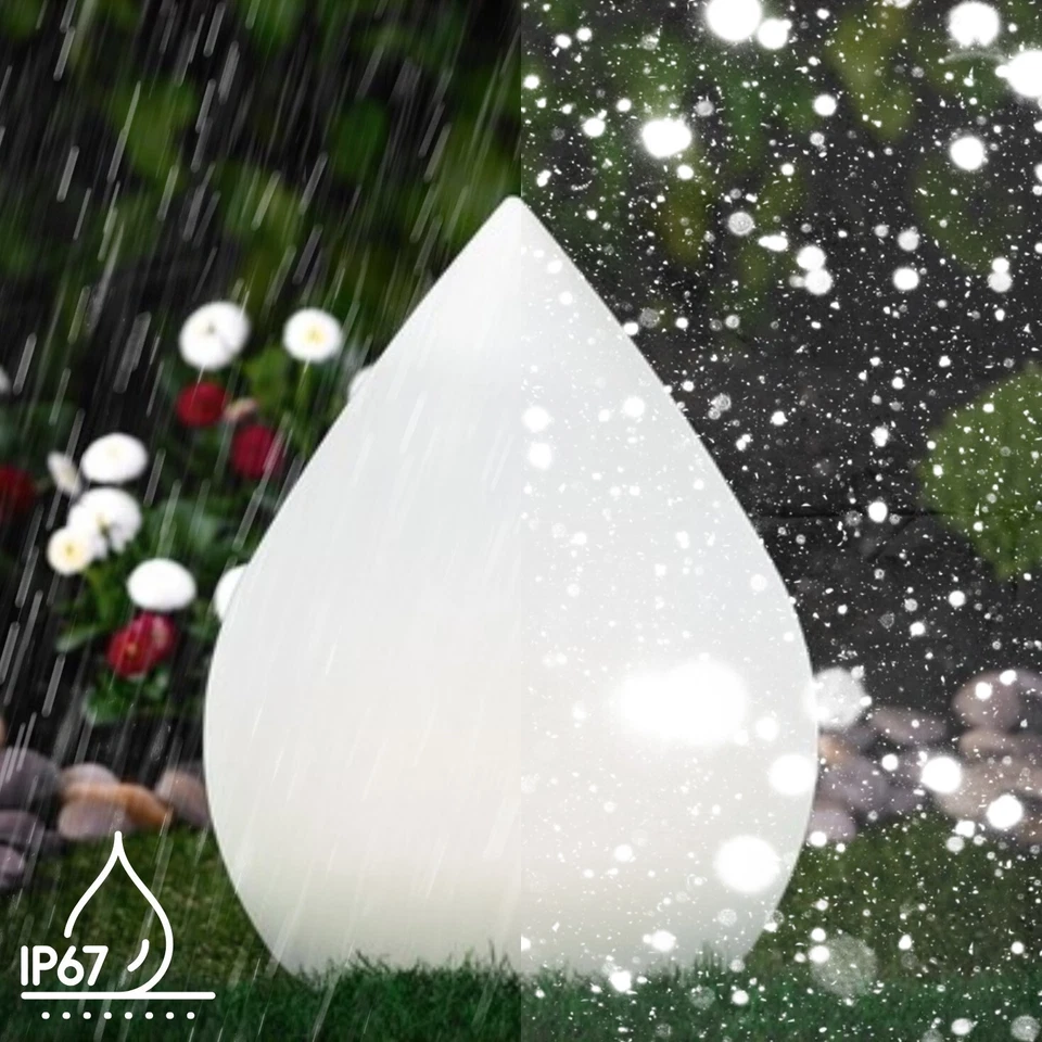 MeLiTec Solar Gartenleuchte LK07-6 Tropfen RGB Farbwechsel, LED-Solargartenlampe - Bild 4 von 4