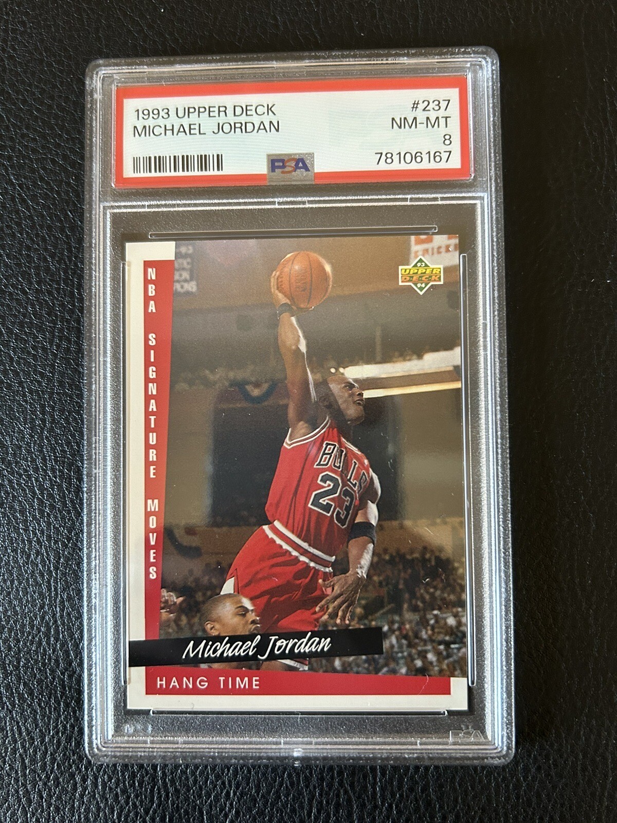 1993 Upper Deck MICHAEL JORDAN #237 - HOF - PSA 8