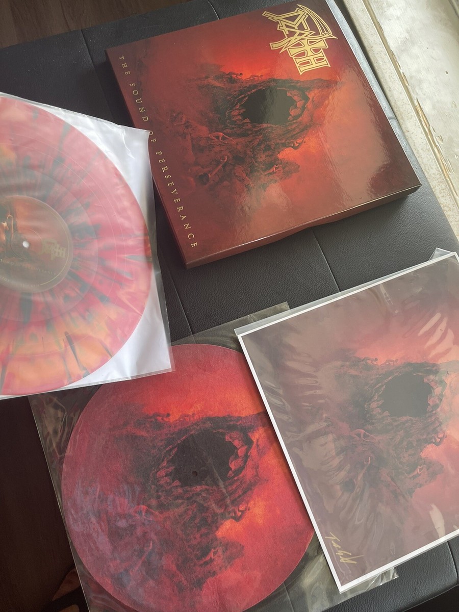 Death The Sound of Perseverance vinyl Deluxe BOX SET Orange Red