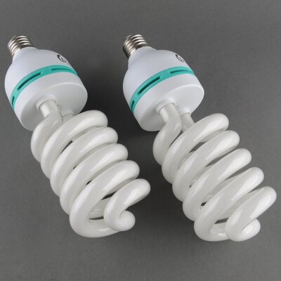 2 x 135W Spiral-Tageslichtlampe Fotolampe Fotoleuchte 5500K E27 Fotostudio