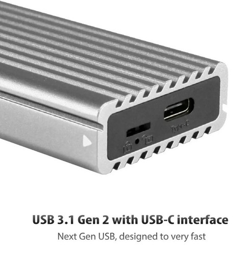 Vantec M.2 NVMe SSD to USB 3.2 Gen 2x1 Type C Enclosure, Revised Toolless - Picture 3 of 6