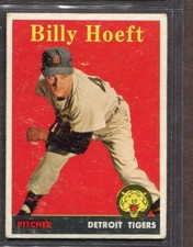 1958 Topps Set-Break # 13 Billy Hoeft VG-VGEX (YL) *JAYSACE*