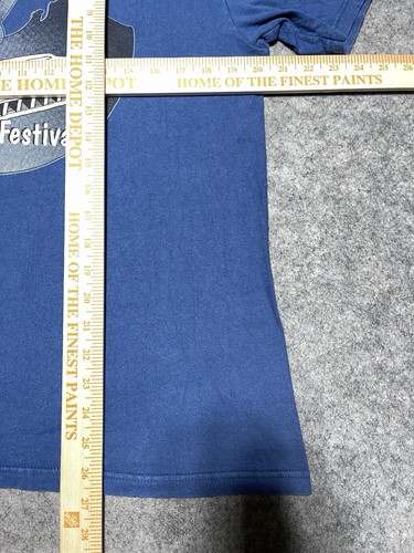 Vintage Silver City 4th Annual Blues Festival 2000 Shirt Blue Medium Band List - 第 10/13 張圖片