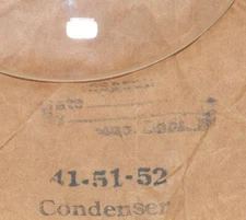 Plano-Convex Condenser Lens 109mm (4.3") O.D. ~30cm (12") F.L. Bausch & Lomb PCX