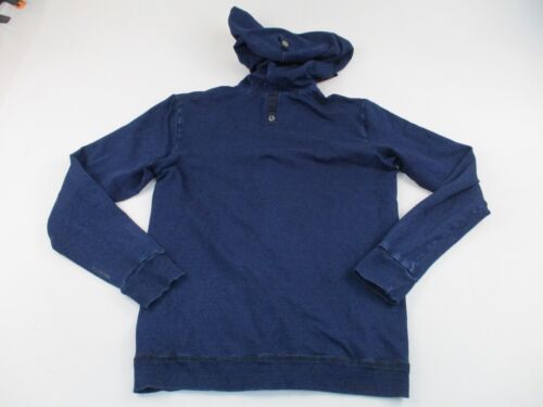 G Star Raw Indigo Tunnel Hooded Vest Jacket Mens Medium Blue Solid Zip - Picture 2 of 13