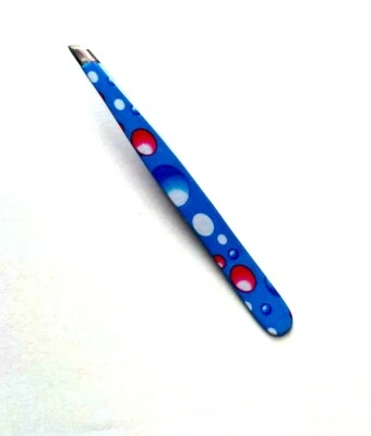 SALFOM Eyebrow Tweezers Hair Beauty Slanted Stainless Steel Coated Makeup Clip UK