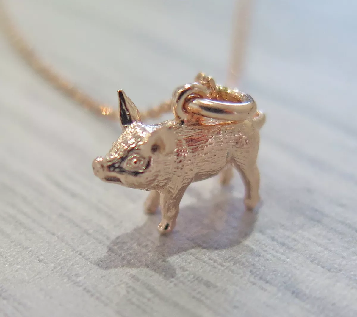 Gold pig pendant cheap