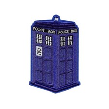 Doctor Who TARDIS Iron-On Patch - Embroidered Sci-Fi Police Box