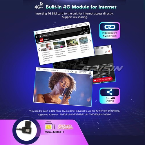 8-Cœurs Android 14 Fiat Grande Punto Linea DAB+ Autoradio CarPlay Navi Wifi 64Go - Foto 9 di 22