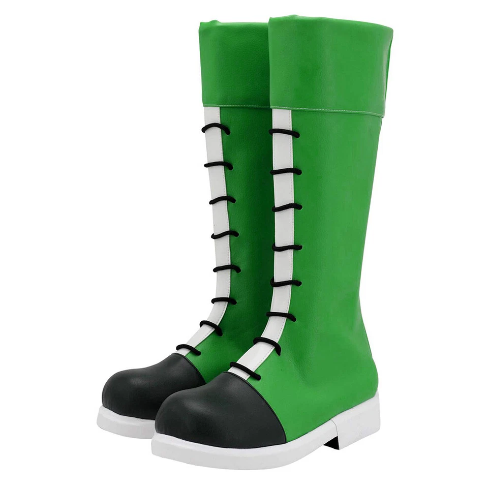 EN STOCK HxH Rookie Hunter Gon Freecss Zapatos con disfraces Anime Botas Verdes Foto 3 de 4