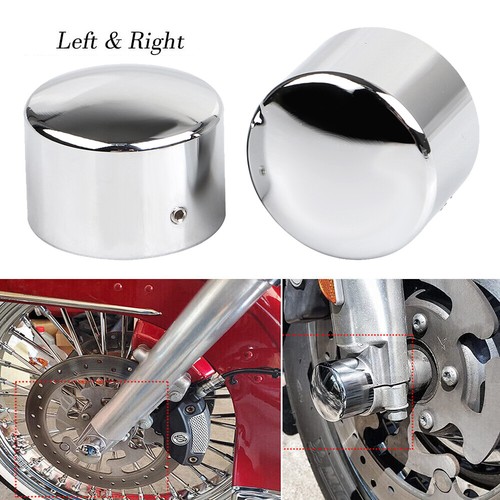 Cubierta de tuerca de eje delantero cromada para Harley Electra Glide Ultra Classic EFI FLHTCUI - Imagen 3 de 12
