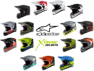 Alpinestars Supertech M8 Helmet Contact Dark Red/White XS Off Road MIPS DOT ECE