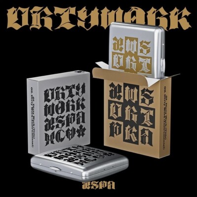 AESPA DIRTY WORK Single Album DIRTY CASE Ver./Mini CD+Book+2 Sticker+3 Card+GIFT