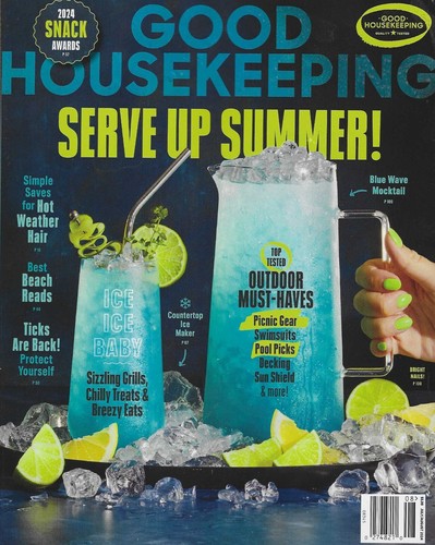 Good Housekeeping Magazine August 2024 Serve up Summer
