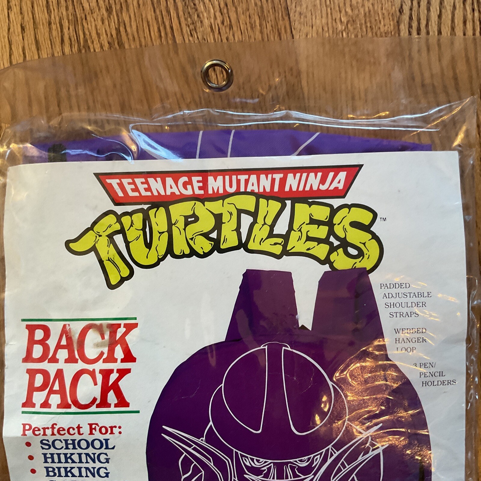 VINTAGE TEENAGE MUTANT NINJA TURTLES BACKPACK  1990 MIRAGE NEW IN PACKAGE RARE image 5