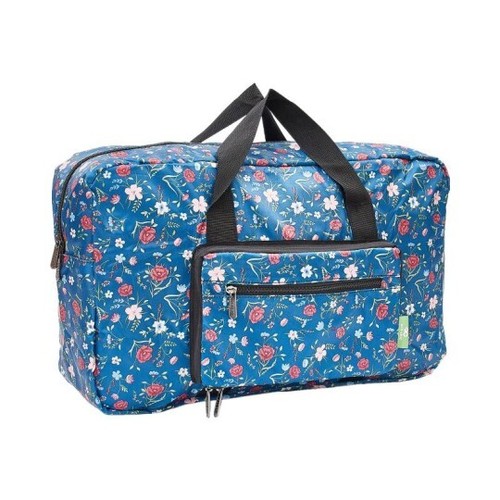 Eco Chic Lightweight Foldable Holdall - Floral Navy - BNWT - Picture 4 of 4
