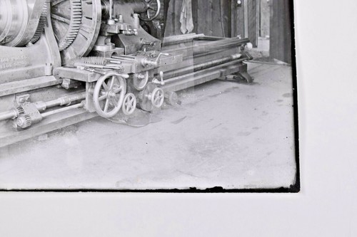 1895 Niles Tool Works grande tornio foto d'epoca stampa Kodak dimensioni 8 x 5 - Foto 5 di 10