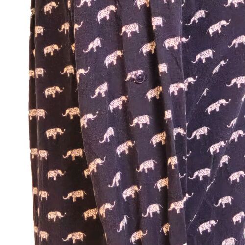 Fun2fun Elephant Pattern Blouse Small Long Sleeve… - image 4