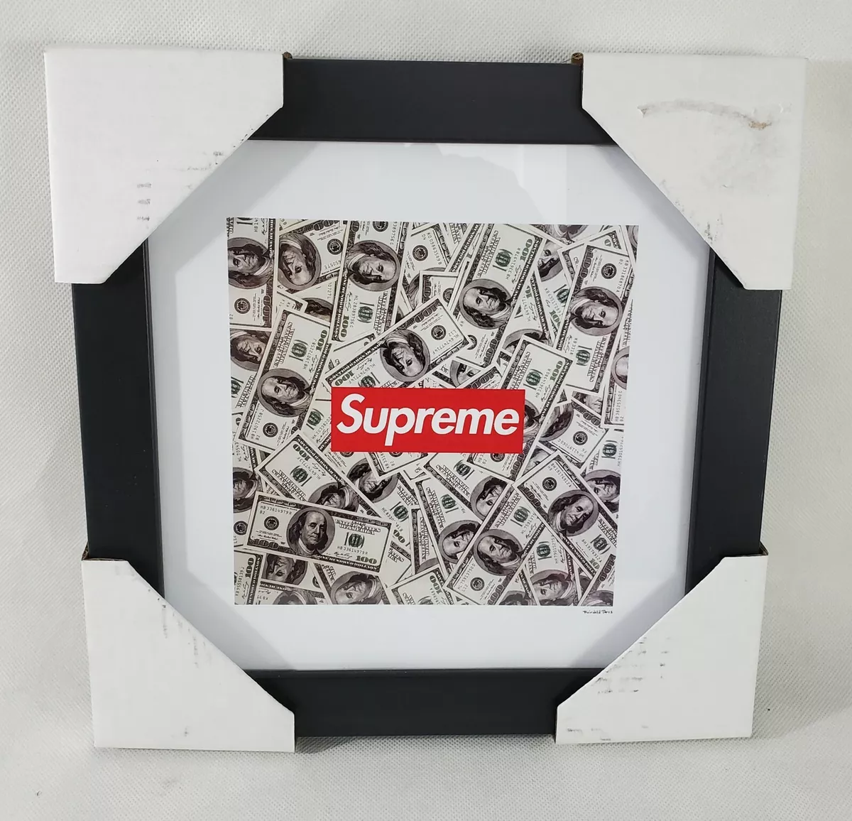 Supreme Framed Limited Edition Money Picture By Fairchild Paris 12x12