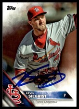 2016 Topps Kevin Siegrist Auto St. Louis Cardinals #107 Signed IP Autograph