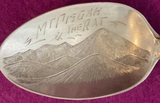 Mt Pisgah The Rat Asheville North Carolina Vance Obelisk Sterling Souvenir Spoon