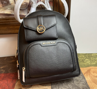 Michael Kors Gray Leather Backpack with Matching Wallet MICHAEL KORS JAYCEE MEDIUM BACKPACK + WALLET SET MK GRAPHIC  main image 2