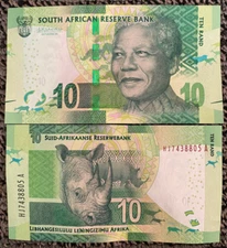 South Africa 10 Rand 2015 Banknote World Paper Money UNC Currency Bill Note