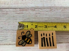 Stampcraft Bumble Bee Rubber Stamp Wood 440D043 Savvysramps Candles