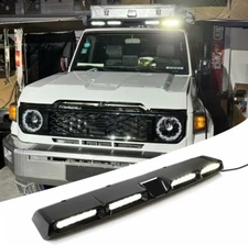 For Toyota Land Cruiser LC76 2024 2025 Lamp Model Roof Top Light Bar w/LED DRL