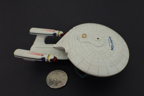 Hallmark Star Trek Next Generation USS ENTERPRISE 1993 in scatola ricordo ornamento - Foto 4 di 15