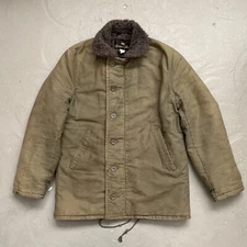 Vintage Golden Fleece N-1 Deck Lined Civilian Military Style USN Jacket 40