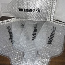 5 new BUBBLE WRAP WINE SKIN COVERS BY 3M wineskin hc