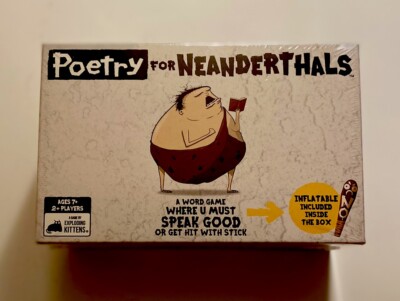 Poetry for Neanderthals Game by Exploding Kittens 2+ Players & Ages 7+ 2021 New
