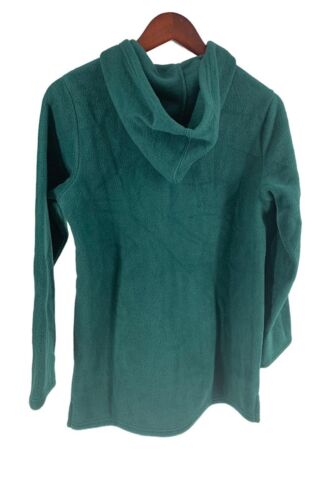 Quacker Factory Embellished Fleece Zip Front Jacket Green - Picture 2 of 2